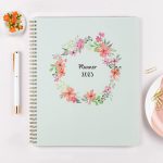 Blue Sky 2022 Weekly & Monthly Planner, 8.5" x 11", Frosted Flexible Cover, Wirebound, Laurel (135842) - Image 8